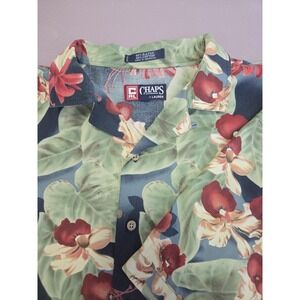 Chaps Ralph Lauren Men's Shirt XL Floral Hawaiian Ahola Short Sleeve Button up